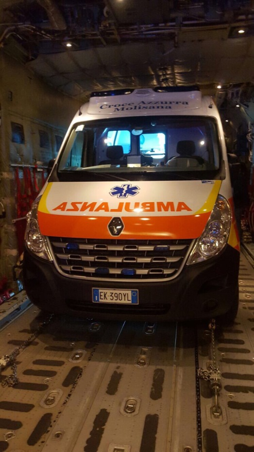 volor in ambulanza Croce Azzurra Molisana